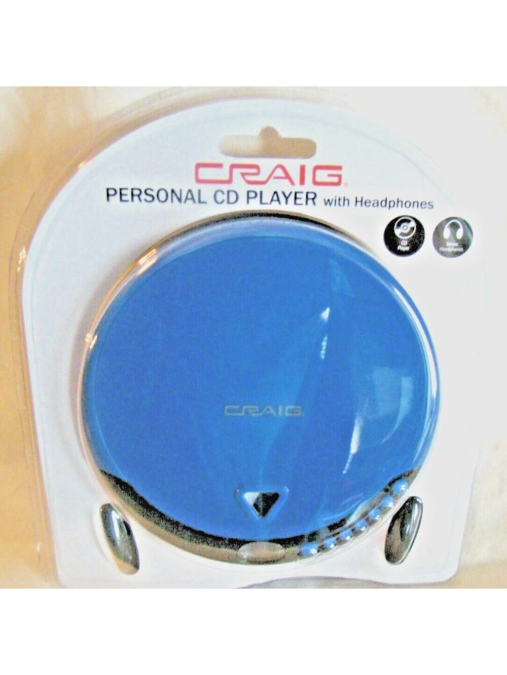 Craig Personal CD Player With Headphones CD2808-BL Blue Electronics SEALED NEW